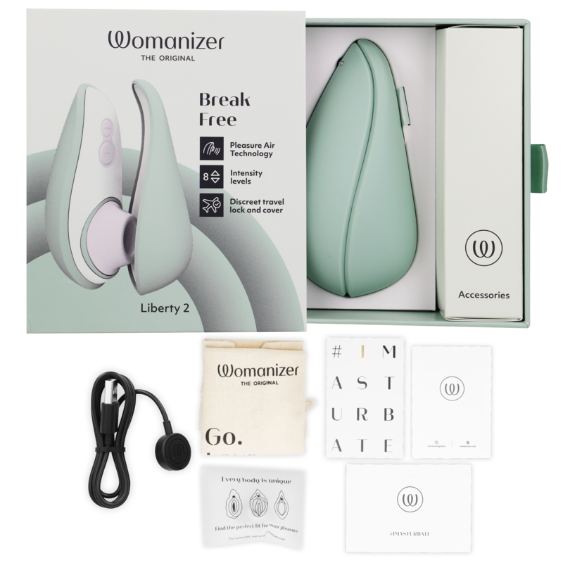 Womanizer Liberty 2 klitorisstimulator i ljusgrön färg