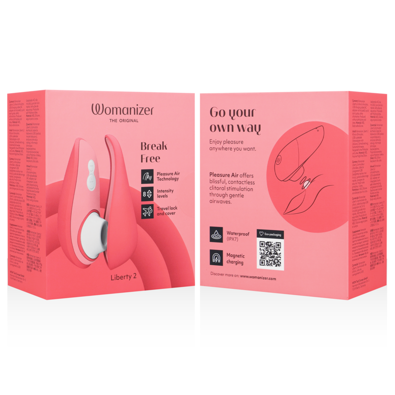 Womanizer Liberty 2 klitorisstimulator i rosa