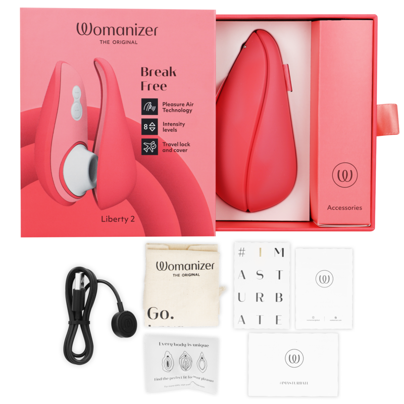 Womanizer Liberty 2 klitorisstimulator i rosa