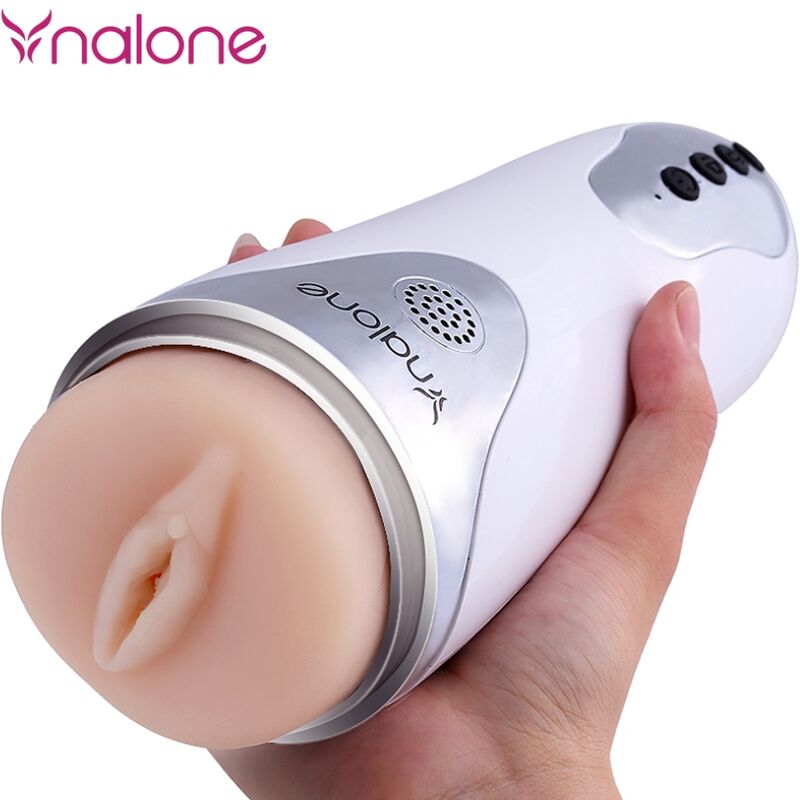 Nalone Magician masturbator med vibration i vit färg