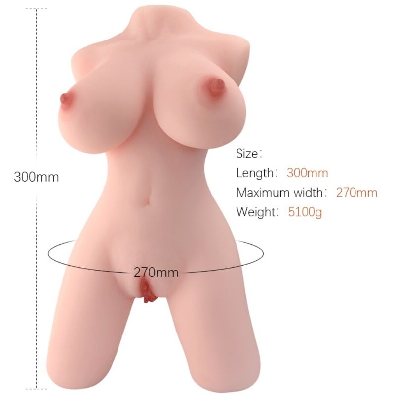 Realistisk kvinnlig torso modell från Armony