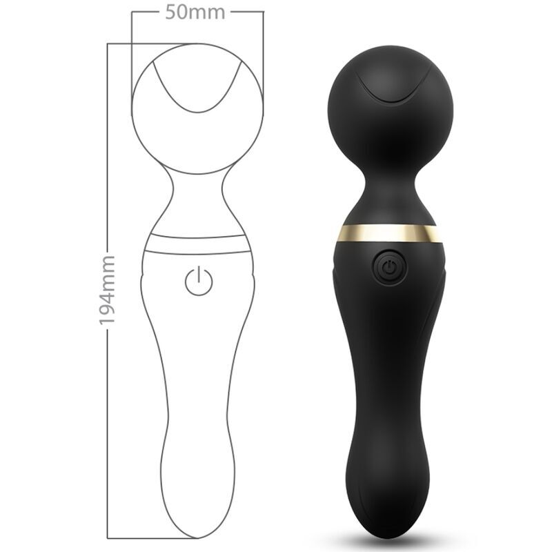 ARMONY Freeza Massager och Vibrator med flexibelt huvud i svart