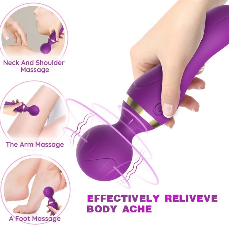 ARMONY Freeza Massager och Vibrator med flexibelt huvud i svart
