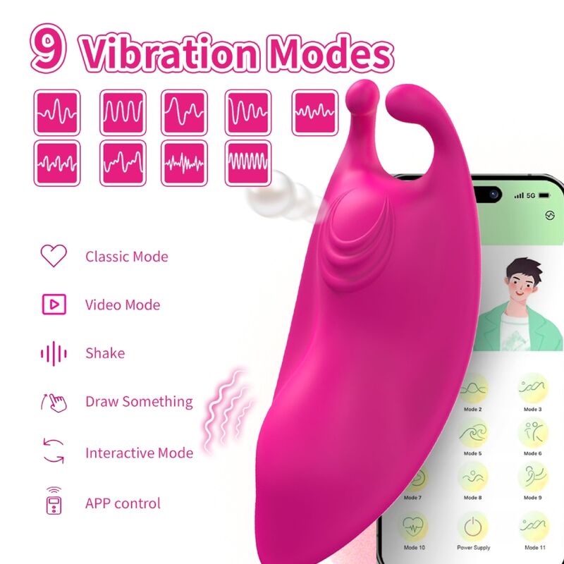 Vibrerande trosor från ARMONY i fuchsia med G-punktsstimulering
