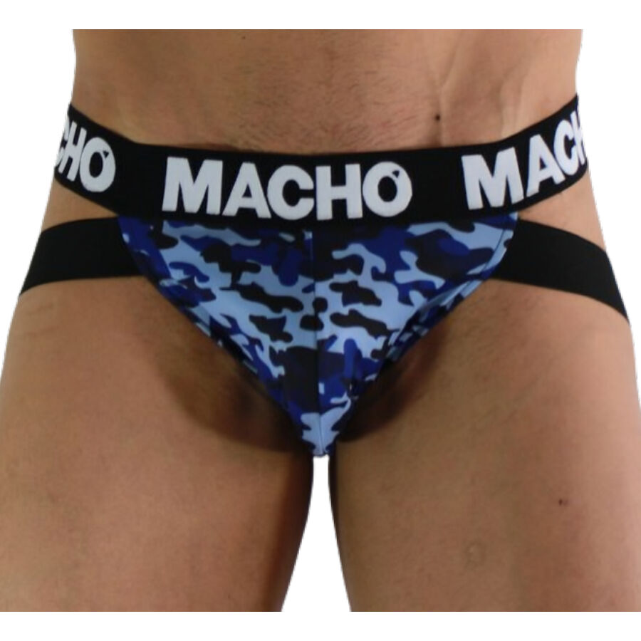Macho MX28MA Jockstrap i militärblått, storlek XL