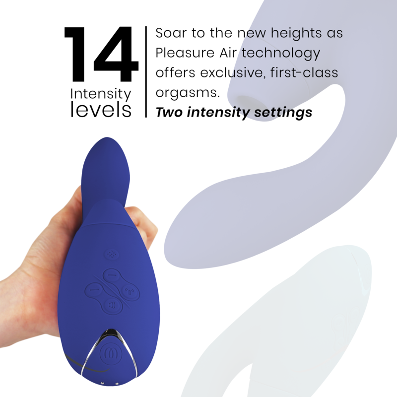 Womanizer DUO 2 dual stimulator i blå färg