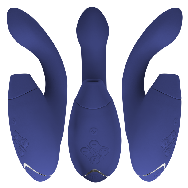 Womanizer DUO 2 dual stimulator i blå färg