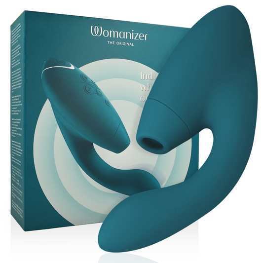 Womanizer DUO 2 stimulator i blå petrolfärg