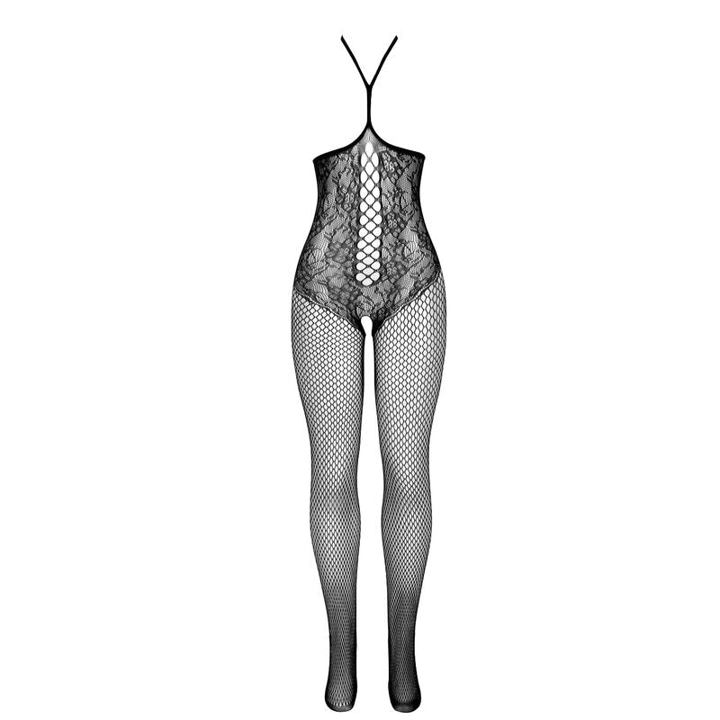 SUBBLIME öppen cup fisksnät bodystocking svart