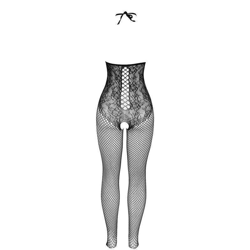 SUBBLIME öppen cup fisksnät bodystocking svart