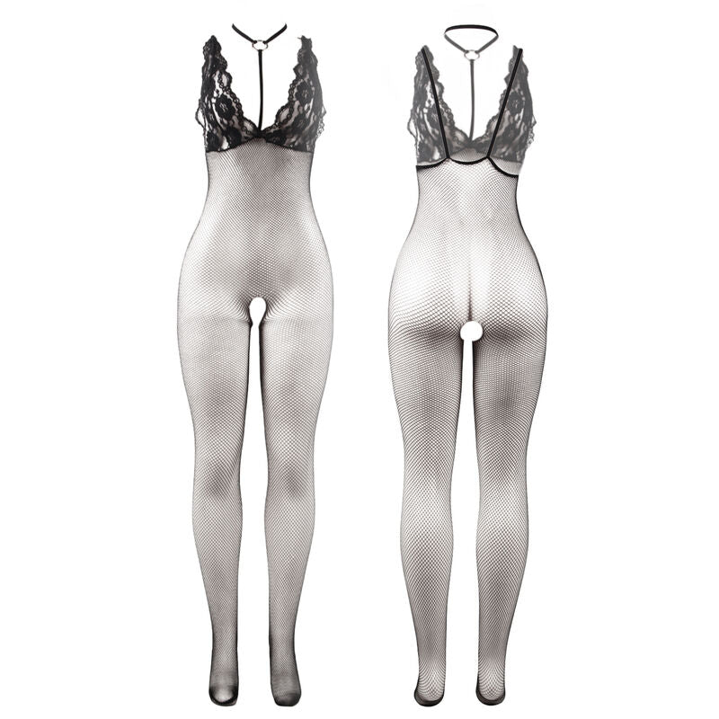 SUBBLIME - 951993 Svart Transparent Nät Bodystocking One Size
