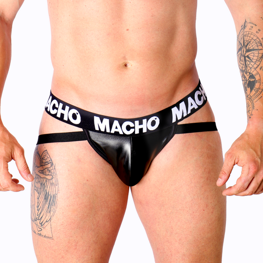 MACHO MX25NC jock i svart läder