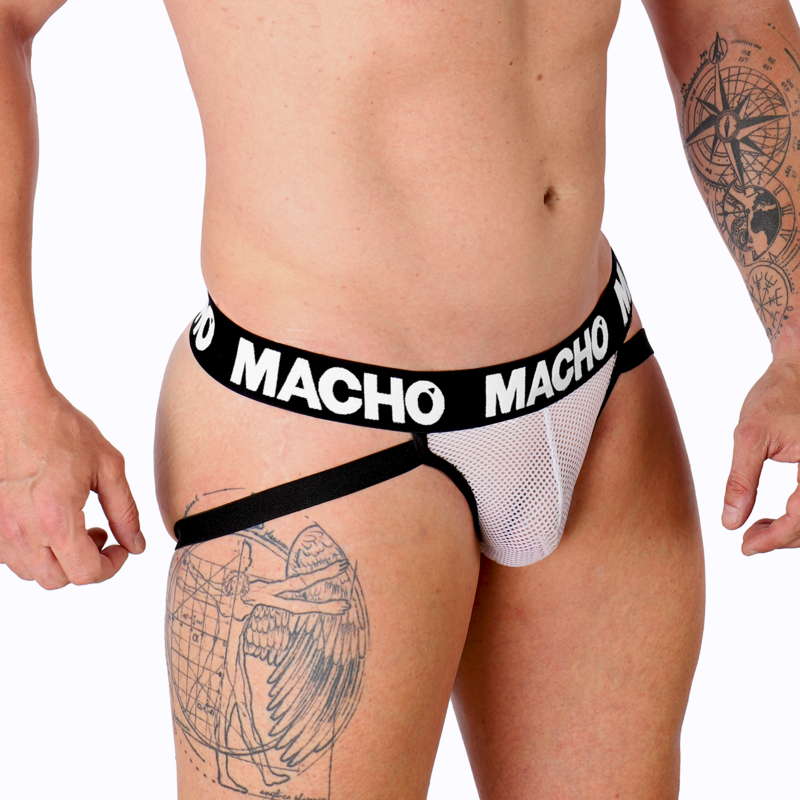 MACHO MX26X1 JOCK GRID WHITE M jockstrap