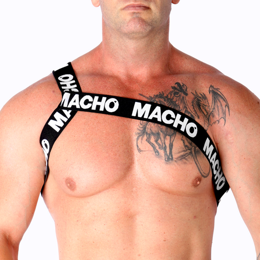 MACHO romerskt sele i vitt för män L/XL