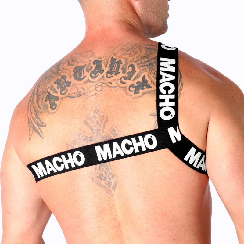MACHO romerskt sele i vitt för män L/XL