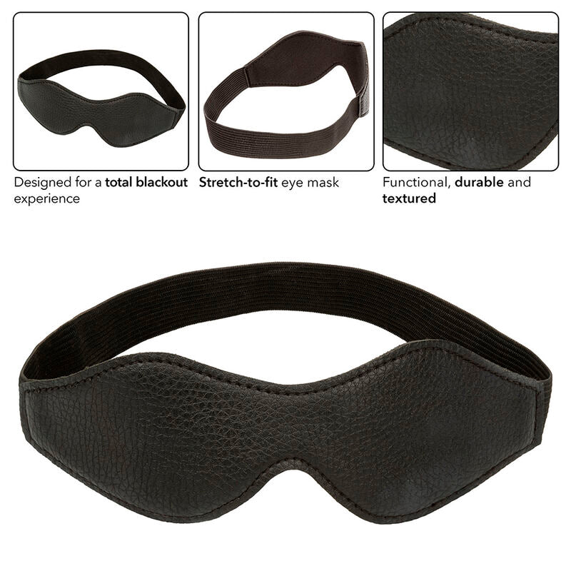 Nocturnal Eye Mask i PVC läder, svart