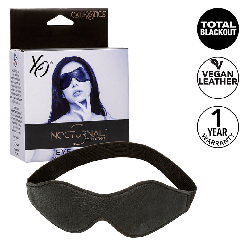 Nocturnal Eye Mask i PVC läder, svart