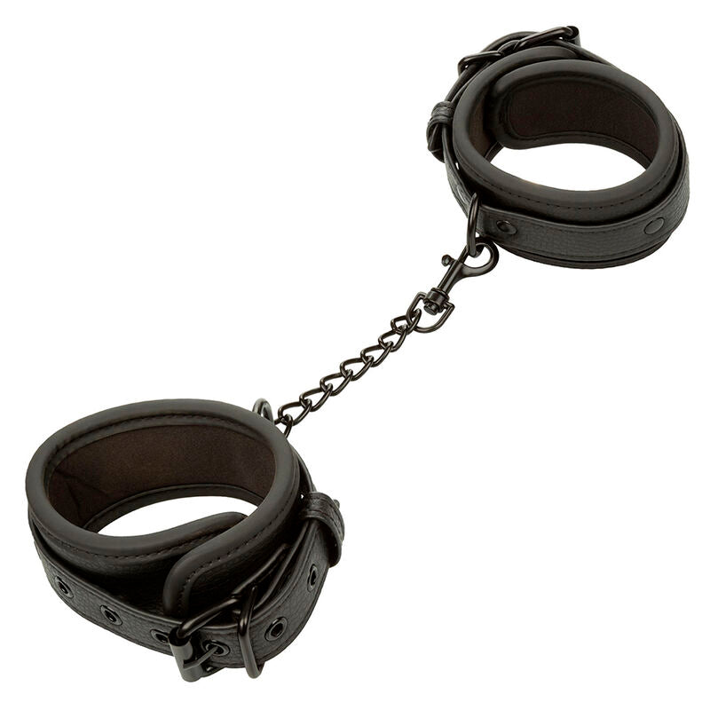 CALEXOTICS - NOCTURNAL ANKLE CUFFS LÄDER JUSTERBARA SVARTA
