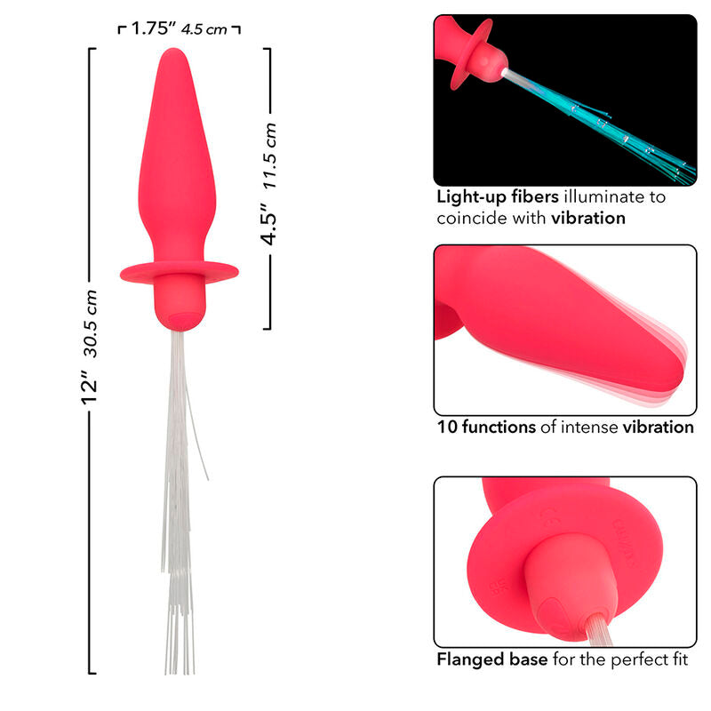 CALEXOTICS - SOUTHERN LIGHTS LYSANDE ANALPLUGG 10 VIBRATIONER SILIKON ROSA