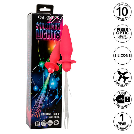 CALEXOTICS - SOUTHERN LIGHTS LYSANDE ANALPLUGG 10 VIBRATIONER SILIKON ROSA