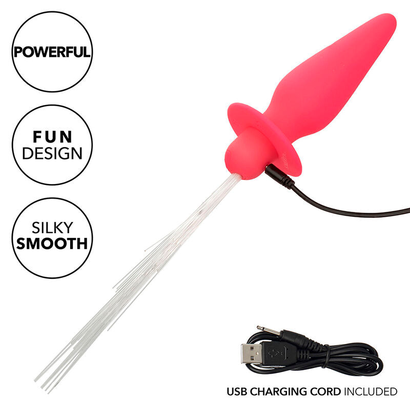 CALEXOTICS - SOUTHERN LIGHTS LYSANDE ANALPLUGG 10 VIBRATIONER SILIKON ROSA