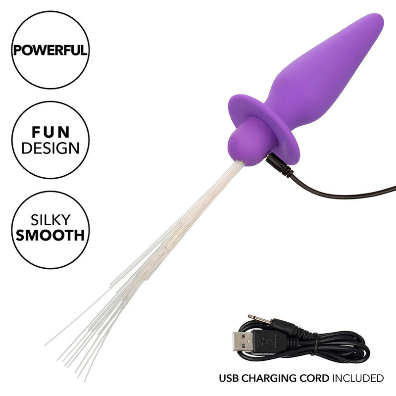CALEXOTICS - SOUTHERN LIGHTS LYSANDE ANALPLUGG 10 VIBRATIONER SILIKON LILA