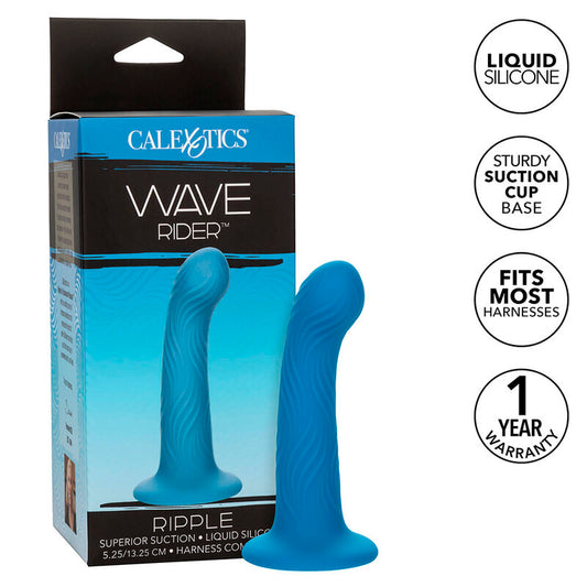 Wave Rider Ripple anal plug i blått från Calexotics