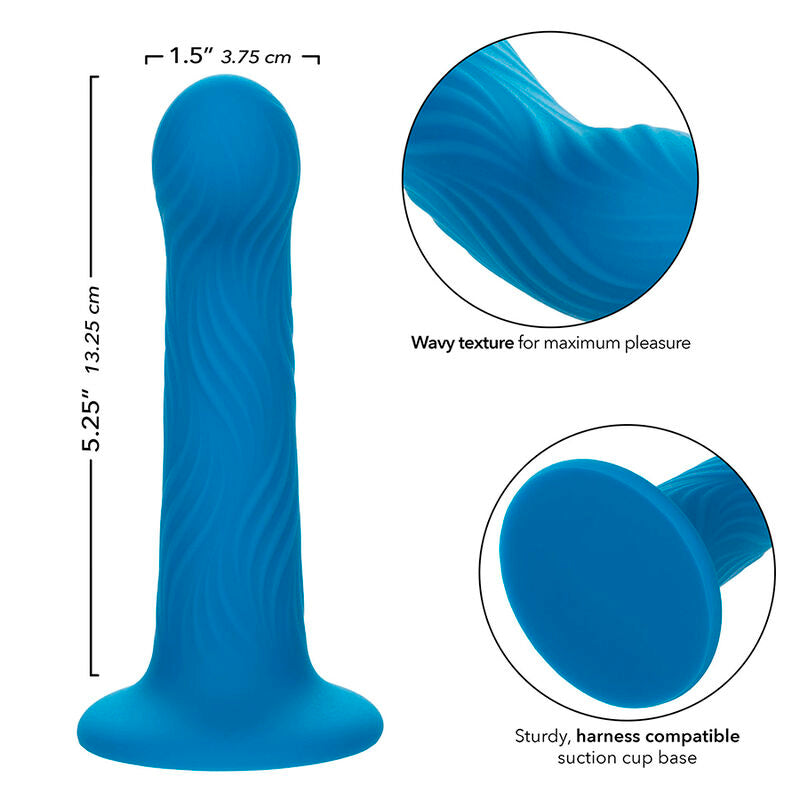 Wave Rider Ripple anal plug i blått från Calexotics