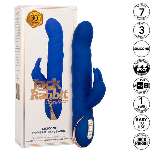 Jack Rabbit Vibrator Wave Motion Blue från Calexotics