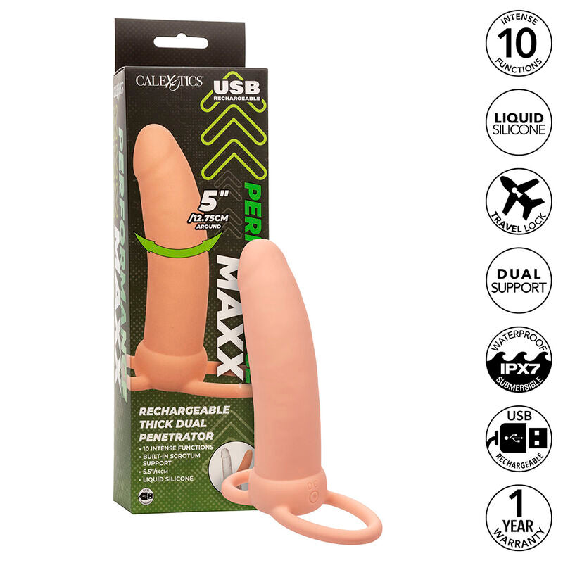 CALEXOTICS Maxx Thick Dual Penetrator med 10 vibrationslägen