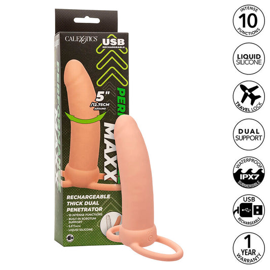 CALEXOTICS Maxx Thick Dual Penetrator med 10 vibrationslägen