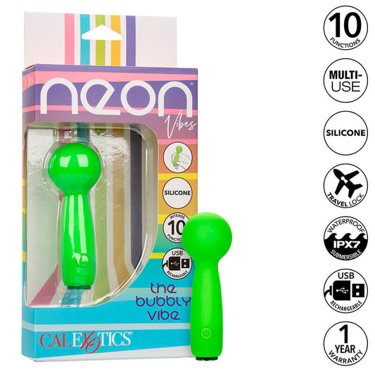 Neon Vibes The Bubbly Vibe mini massager i grön färg