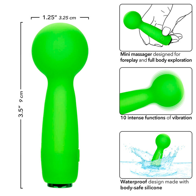 Neon Vibes The Bubbly Vibe mini massager i grön färg