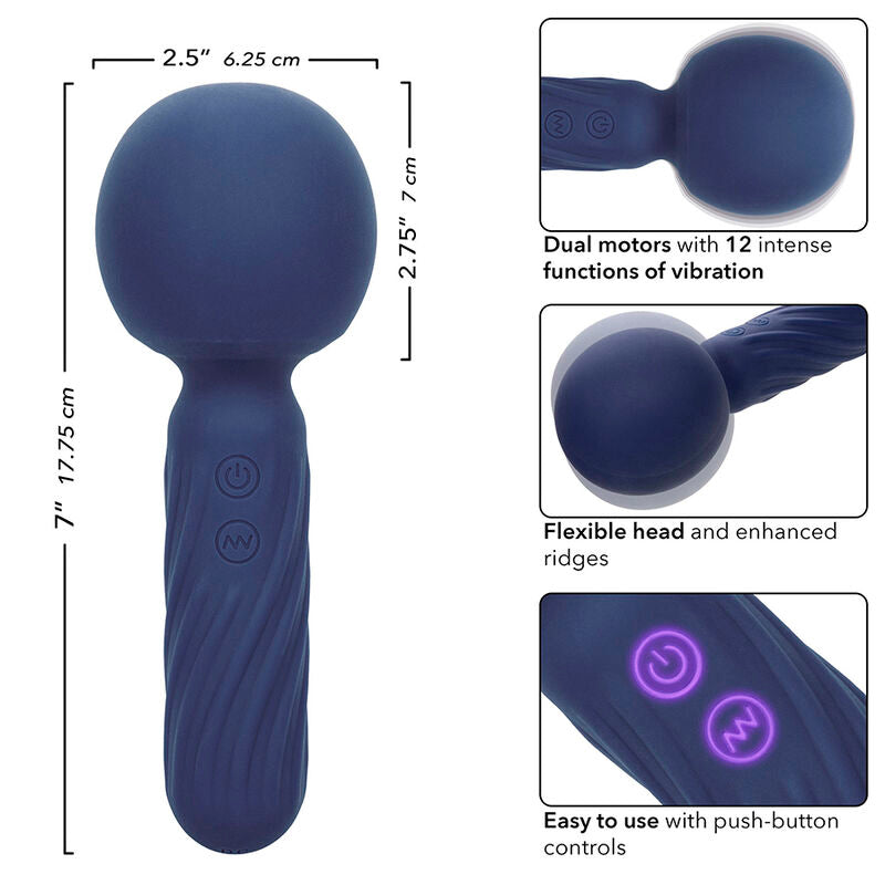 CALEXOTICS - CHARISMA SEDUCTION MASSAGER 12 FUNKTIONER 17,75 CM X 6,25 CM LILA