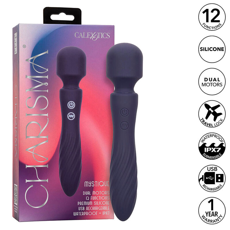 Charisma Mystique massager med dubbla motorer i lila