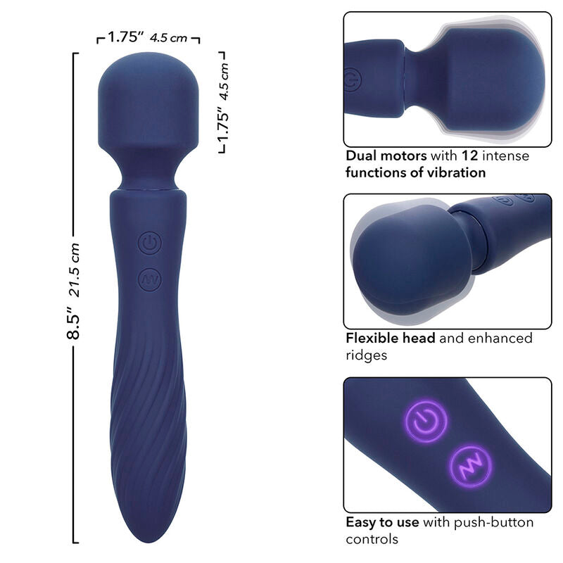 Charisma Mystique massager med dubbla motorer i lila