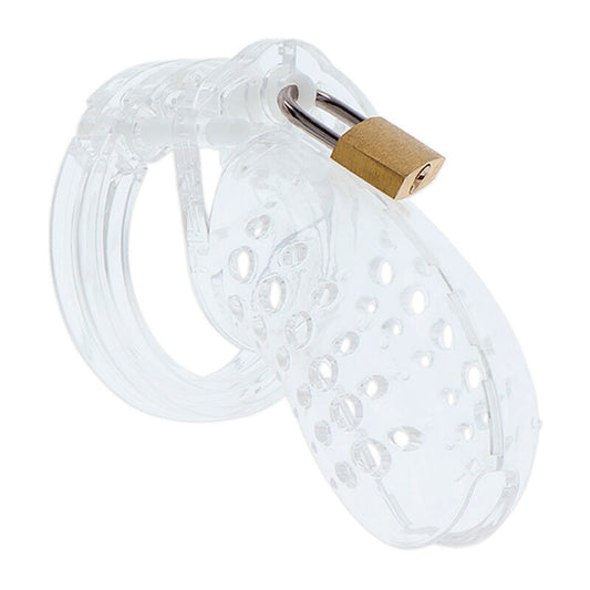 HIDDEN DESIRE Chastity Cage i akryl, justerbar och klar