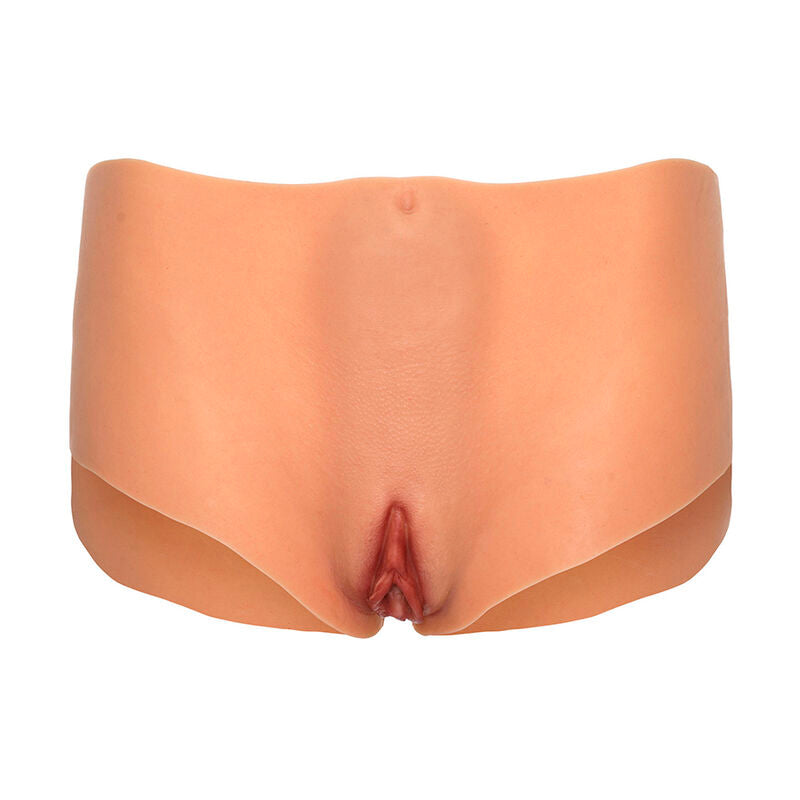 HIDDEN DESIRE - ALTER EGO Öppen Vagina & Ass Brief Medium Midja Köttfärg