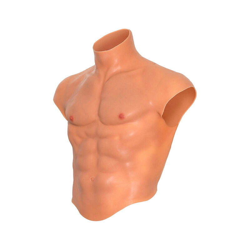 Silikon manlig torso T-shirt med abs från HIDDEN DESIRE