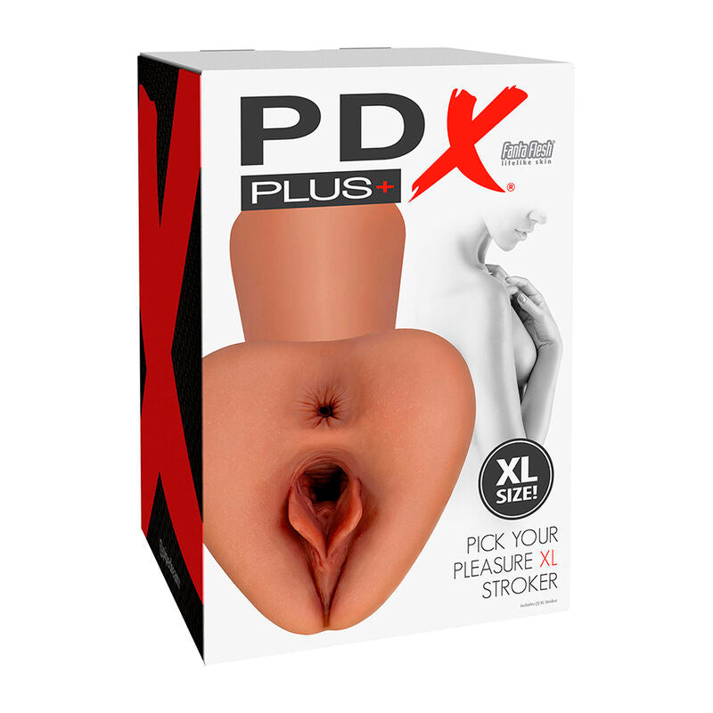 PDX PLUS - PICK YOUR PLEASURE XL REALISTIC STROKER BRUN