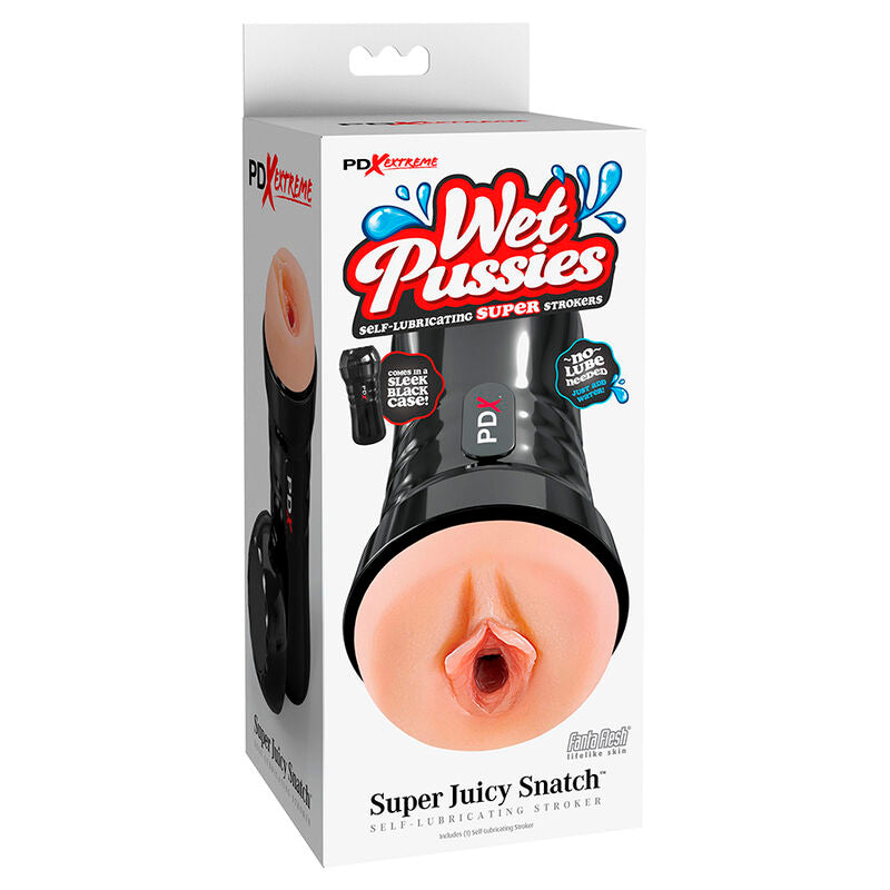 PDX EXTREME Wet Pussies självsmörjande masturbator i flesh-färg