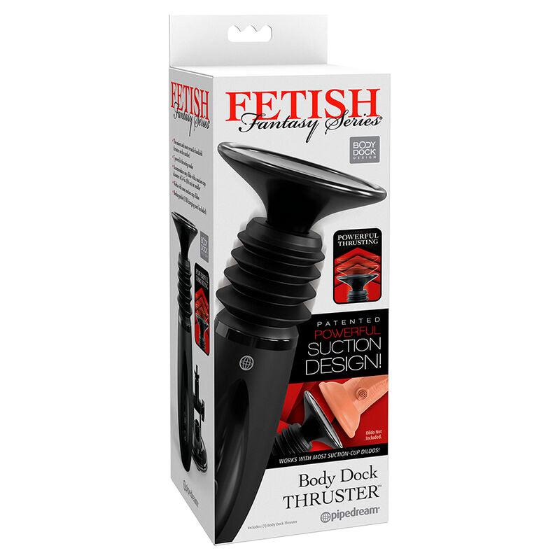 Body Dock Thruster Dildo Klamp med 7 trycklägen i svart