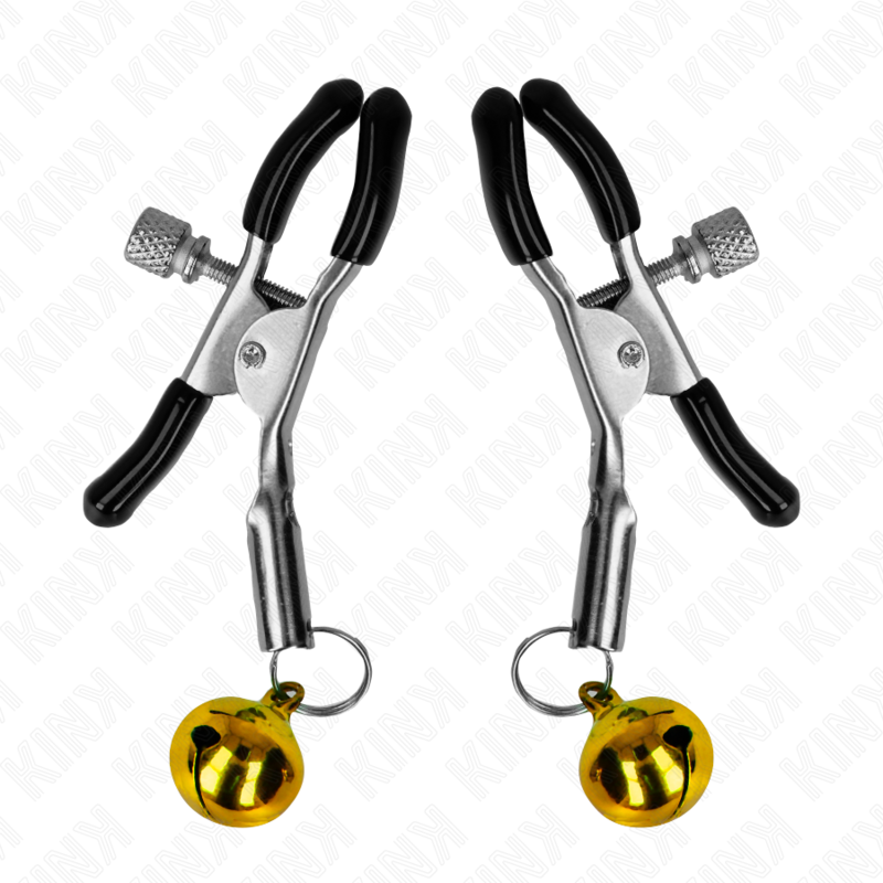 KINK - GULD ENKEL KLOCKA NIPPLE CLAMP 6 CM