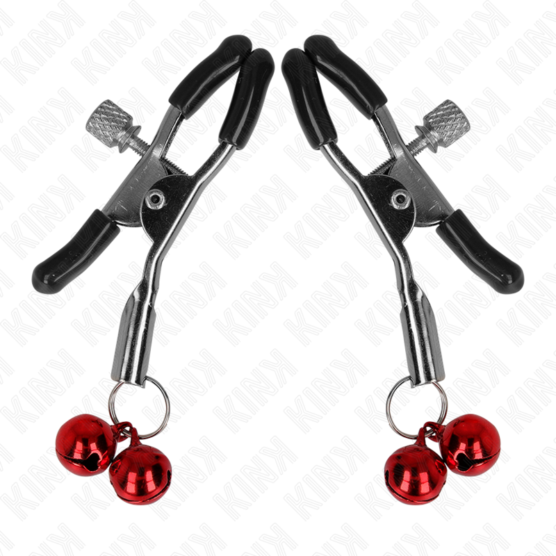 KINK - Dubbelklocka Nipple Clamp Röd 6 cm