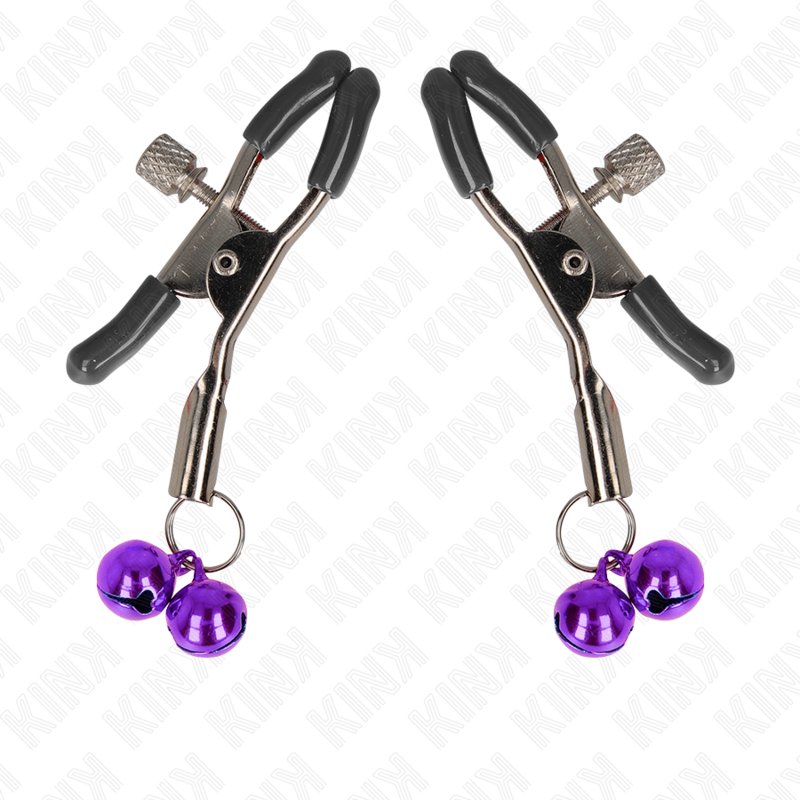 KINK - Dubbelklocka Nipple Clamp Lila 6 cm