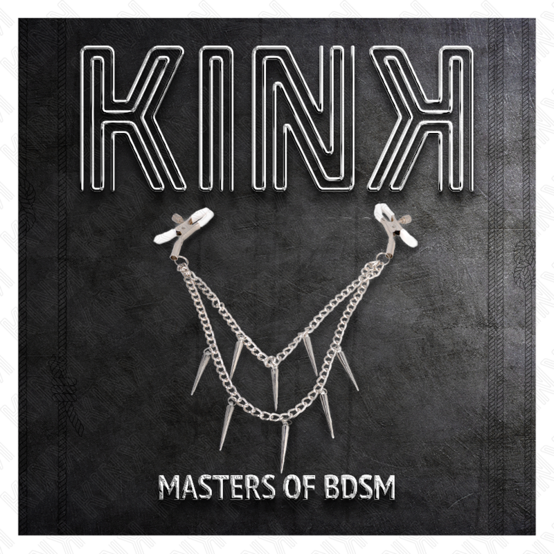 KINK - Nipple Clamps with Spikes Chains 30 cm