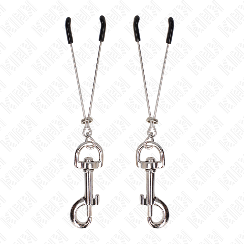 KINK - Tunn Krok Bröstklämma Silver 7 cm