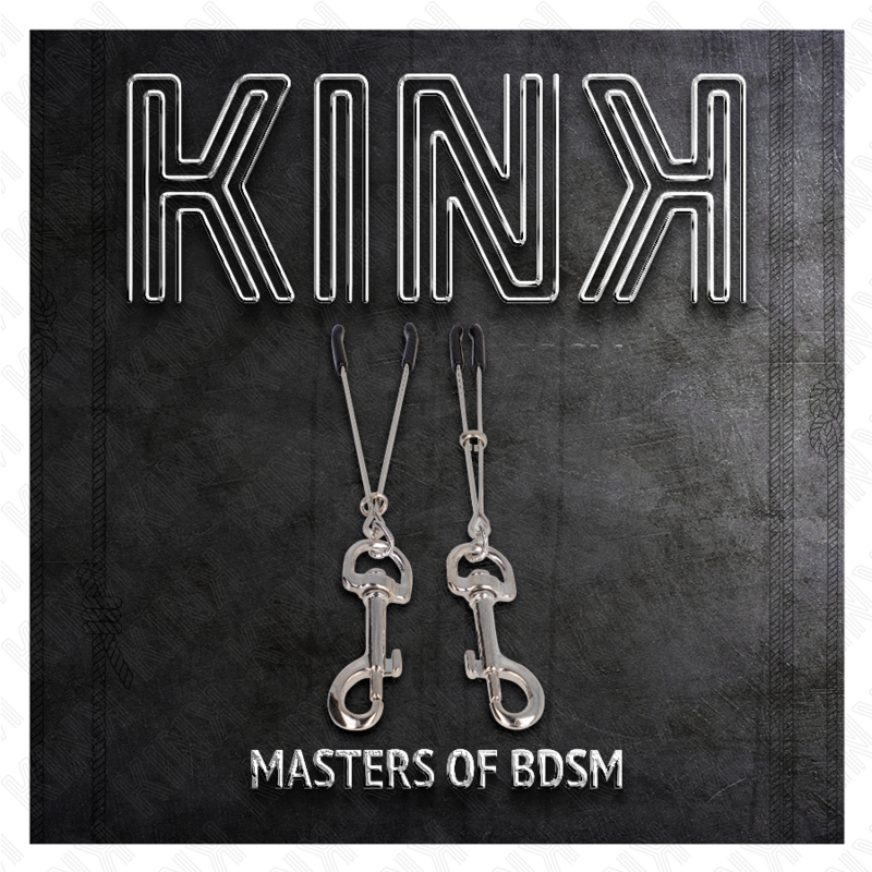 KINK - Tunn Krok Bröstklämma Silver 7 cm
