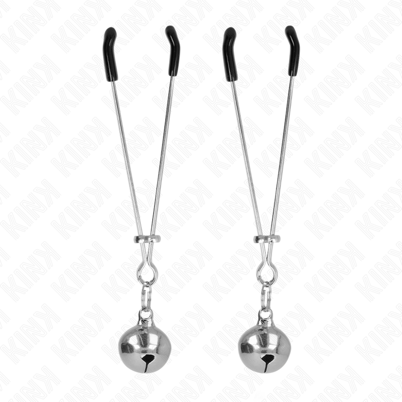 KINK - TUNN KLOCKA NIPPLE CLAMPS SILVER 7 CM
