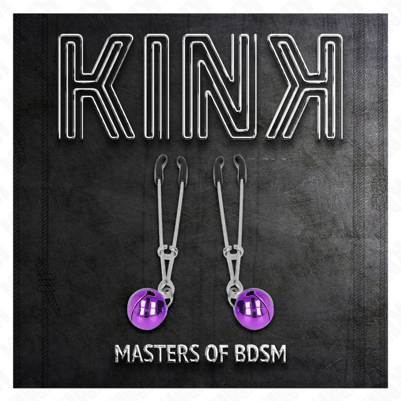 KINK lila nipple clamps 7 cm